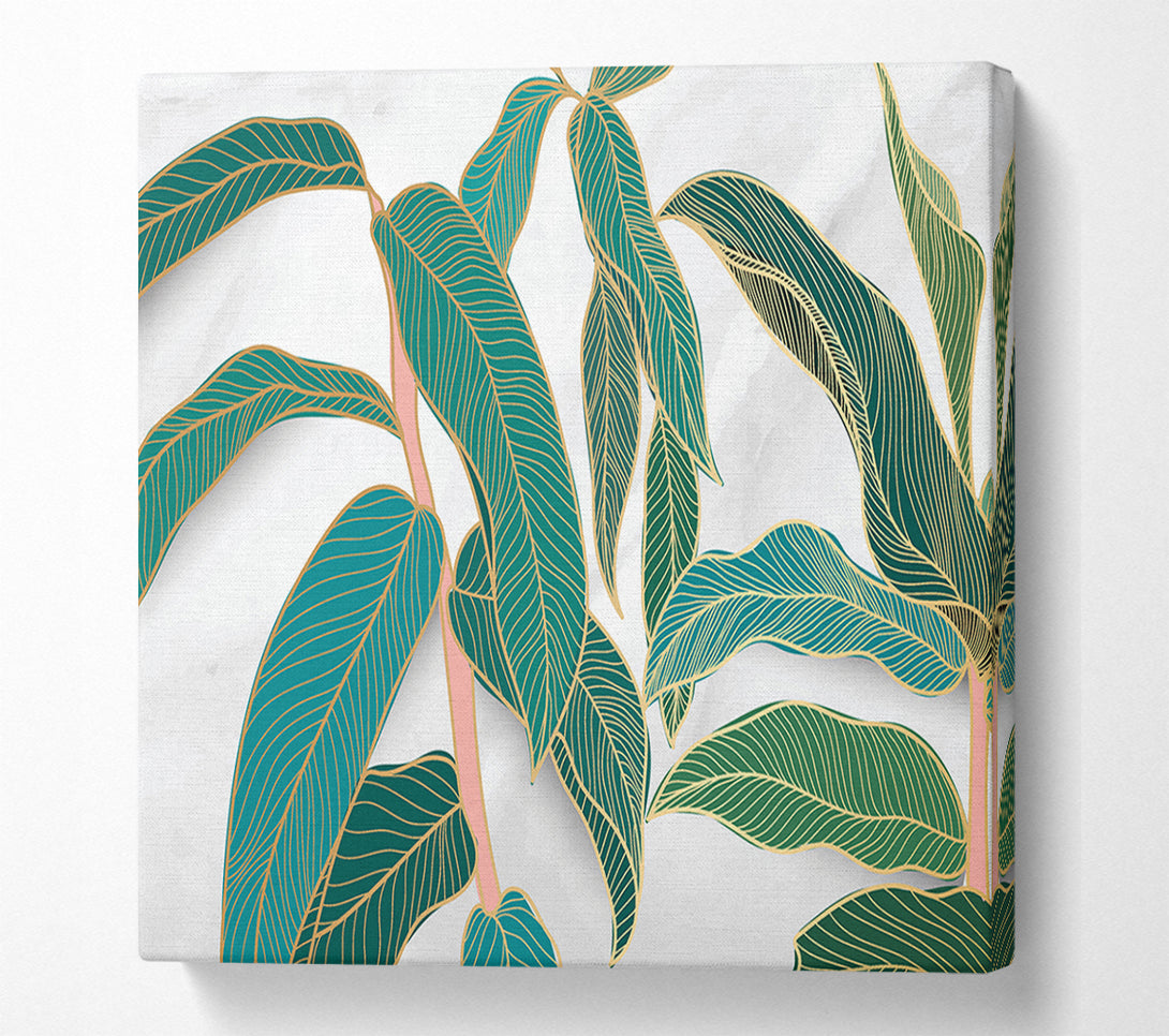  A Canvas Print of The Leaves Of A Branch Canvas Wall Art
