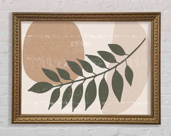 Leaf Of Modern Art Framed Print