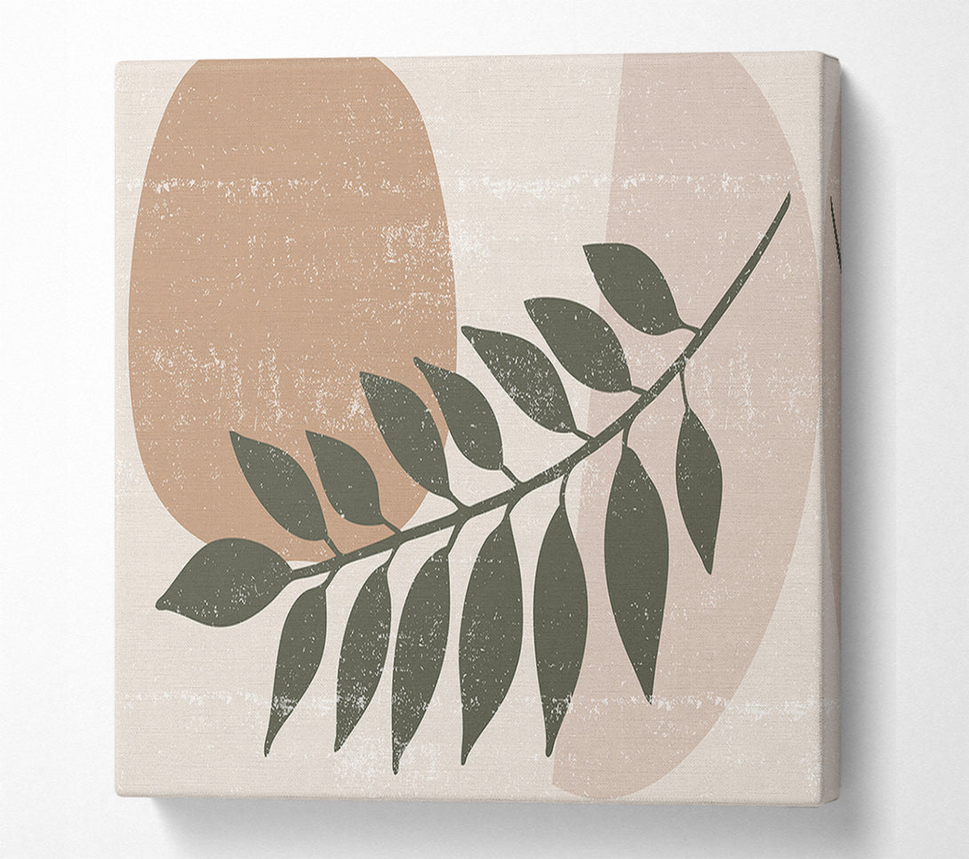  A Canvas Print of Leaf Of Modern Art Canvas Print