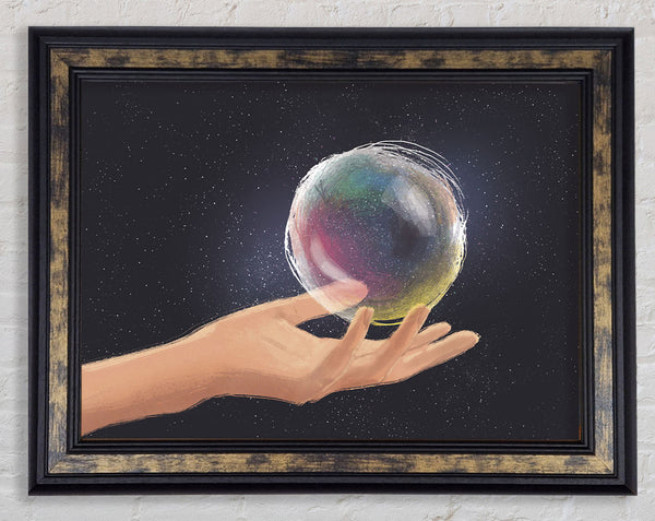 The Bubble World Framed Print