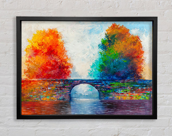 The Bridge Between Woodland Worlds Framed Print