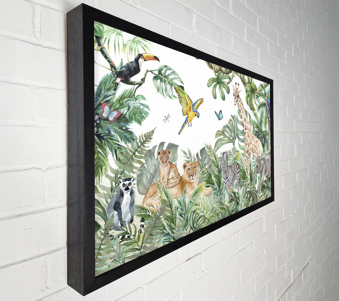 A Canvas Print of Safari Jungle Adventure Canvas Print