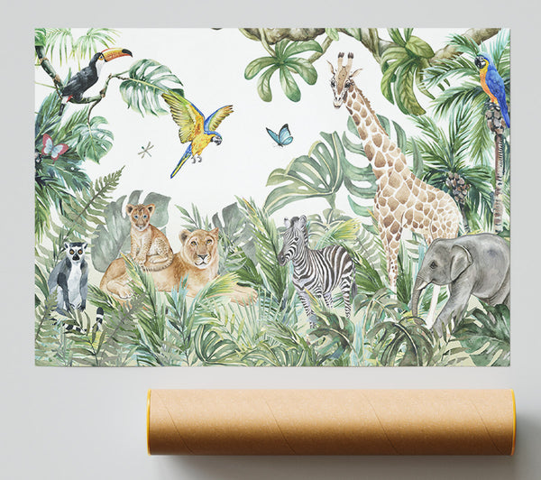 Safari Jungle Adventure Giclee Print