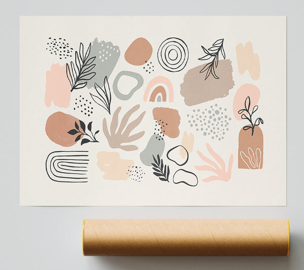 Natural Shapes Of Simplicity Poster