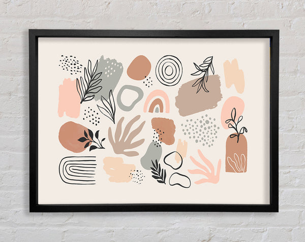 Natural Shapes Of Simplicity Framed Print