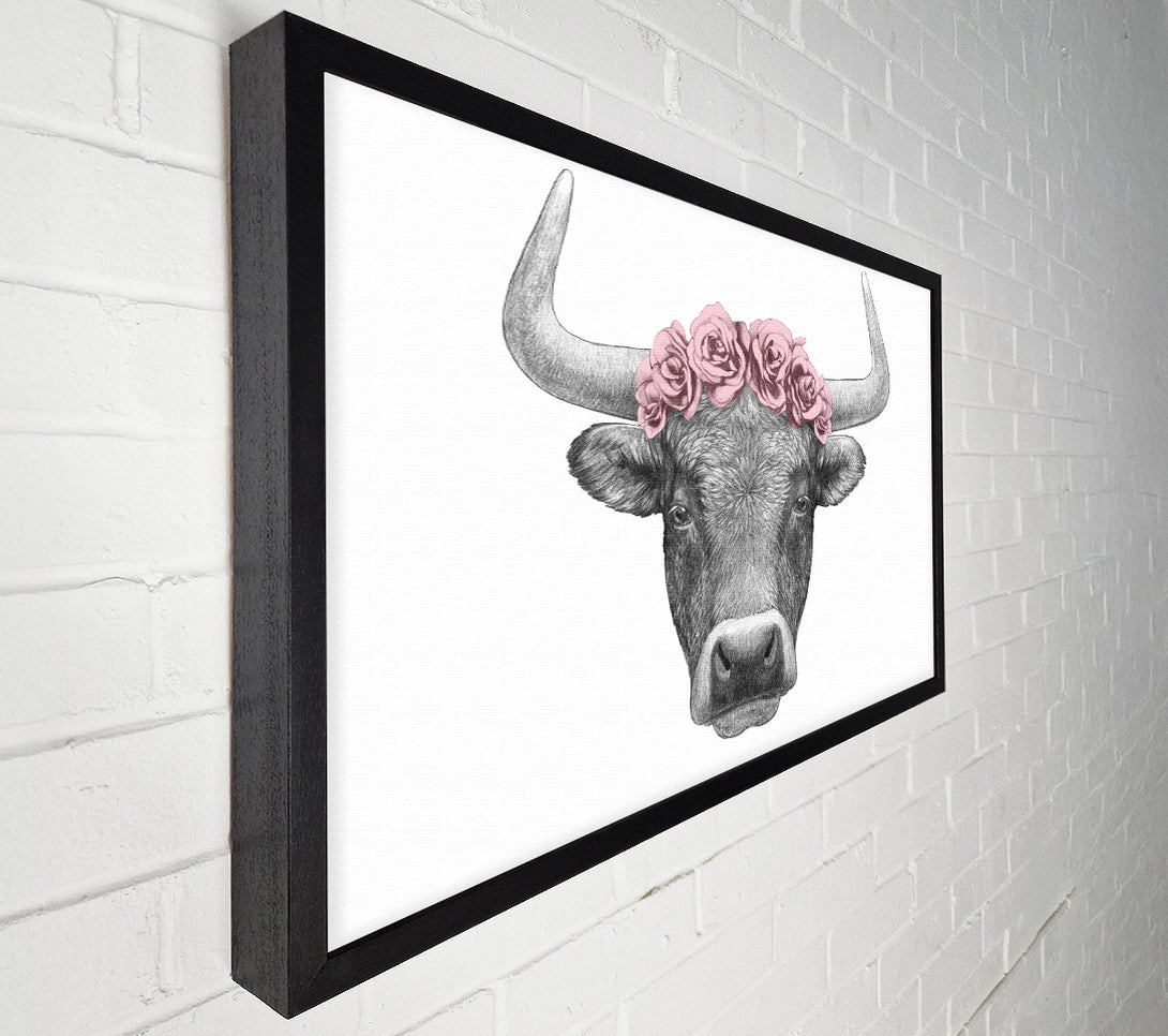  A Canvas Print of Rose Bull Head Canvas Art
