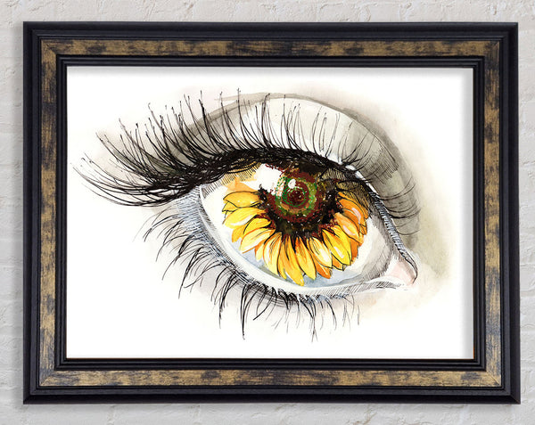 The Golden Eye Framed Print