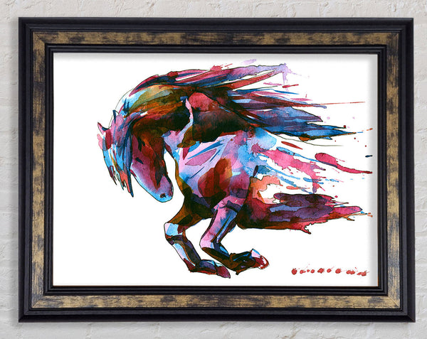 The Raging Horse Framed Print