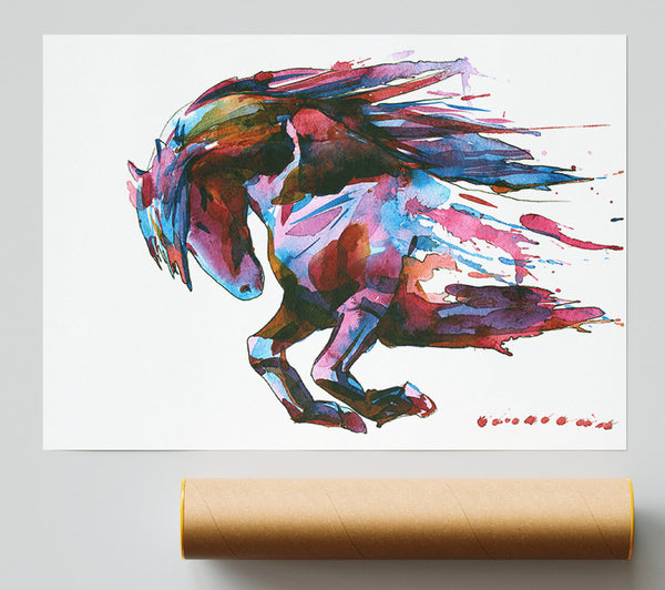 The Raging Horse Giclee Print