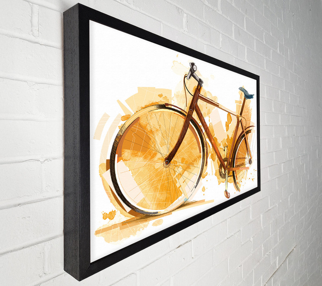  A Canvas Print of Watercolour Bike Canvas Wall Art