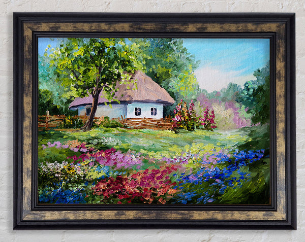 The Cottage Woodland Framed Print