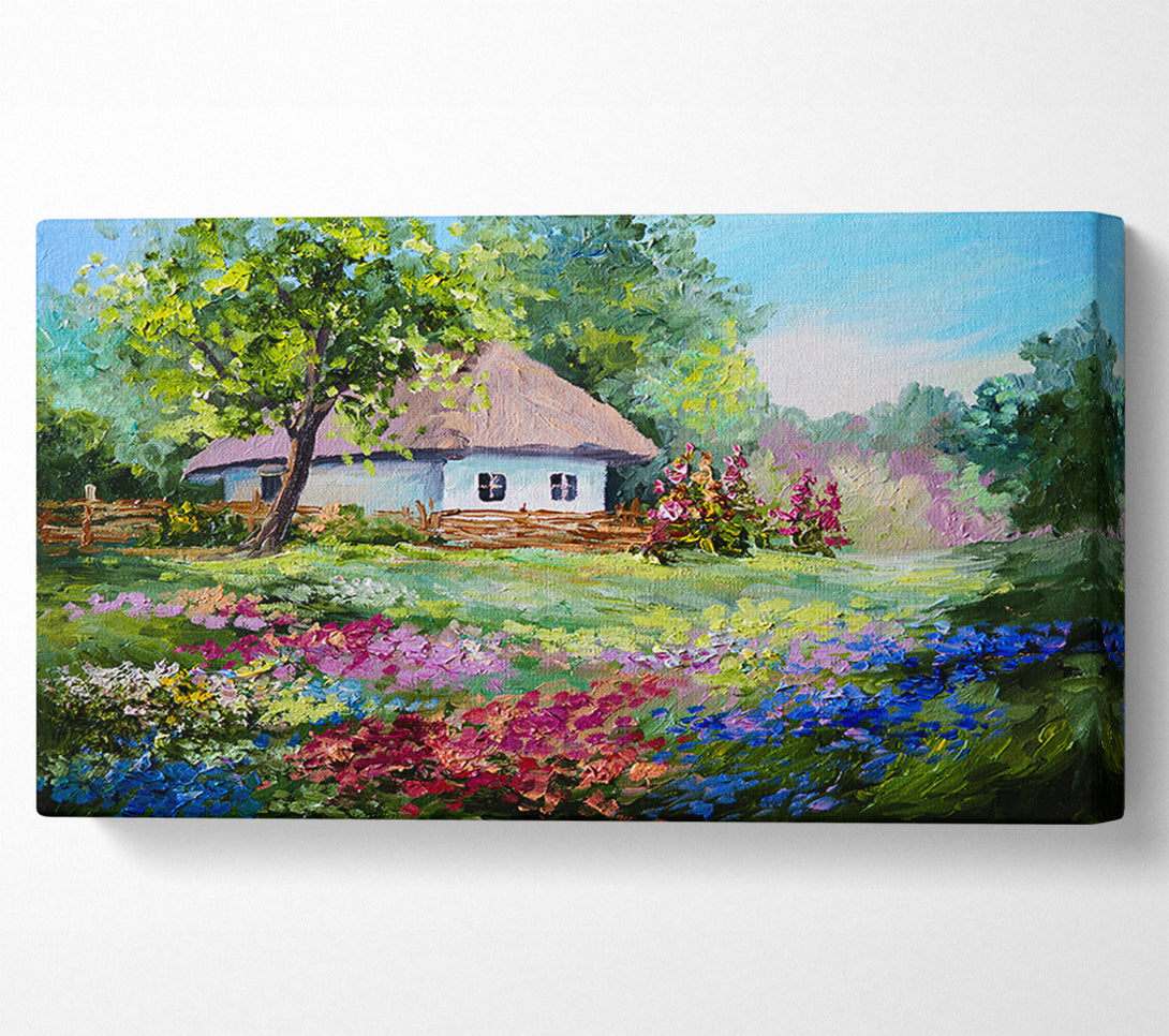  A Canvas Print of The Cottage Woodland Canvas Art