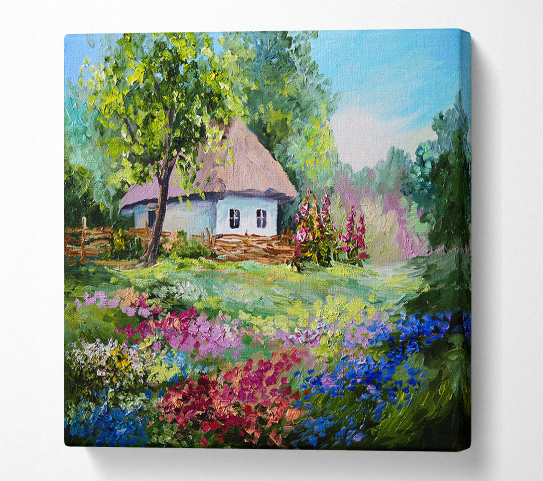  A Canvas Print of The Cottage Woodland Canvas Art