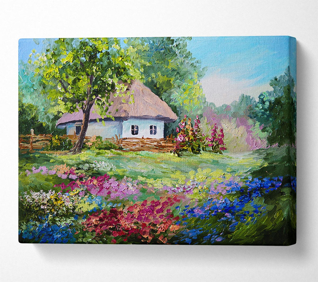  A Canvas Print of The Cottage Woodland Canvas Art