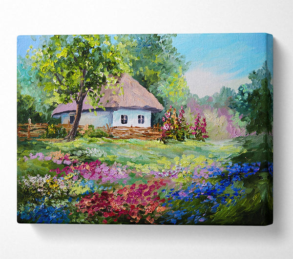  A Canvas Print of The Cottage Woodland Canvas Art