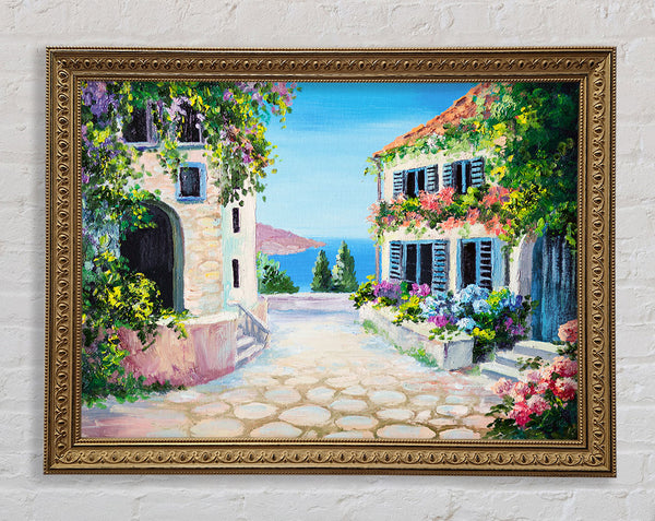 Italy By The Sea Framed Print