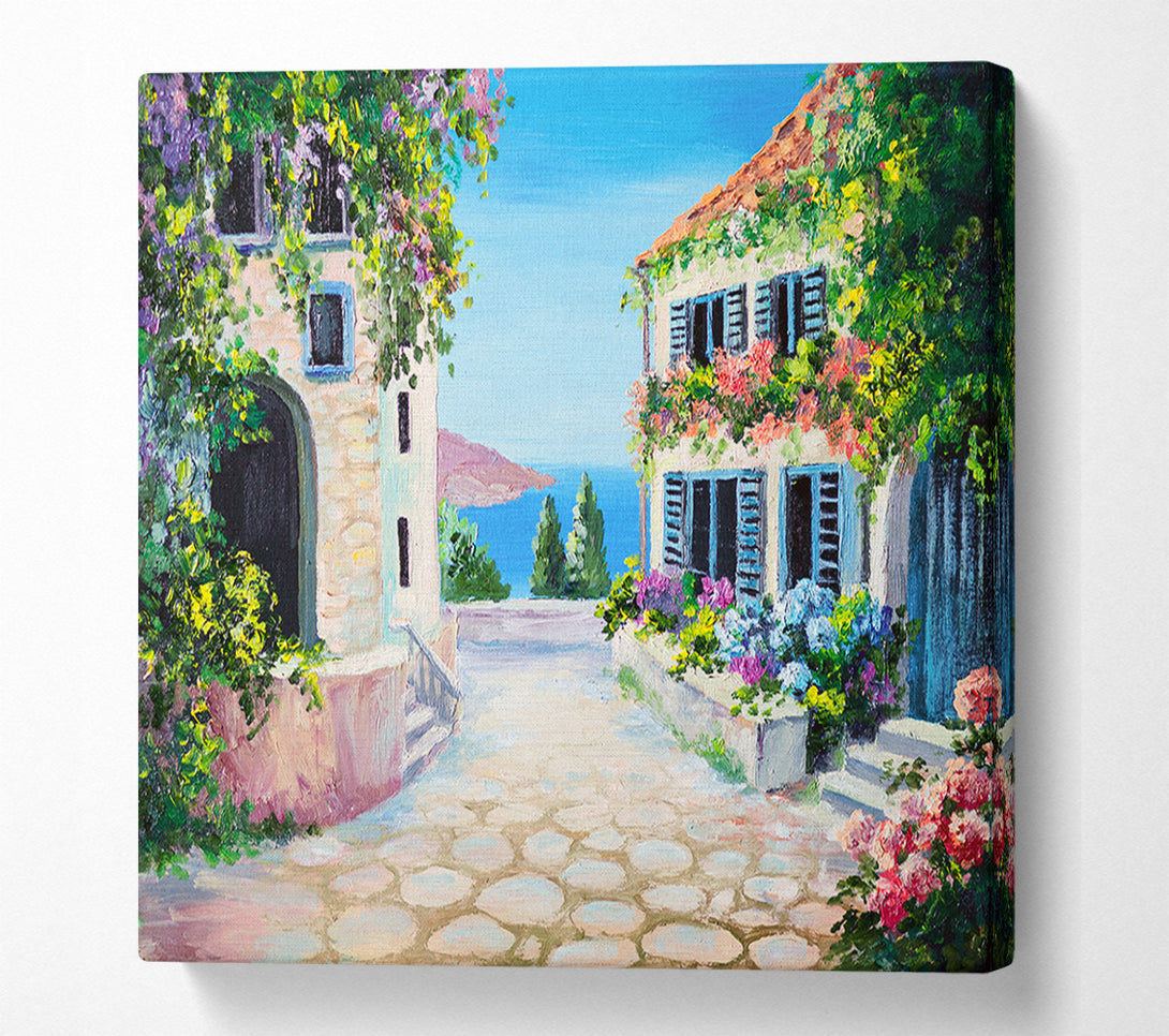  A Canvas Print of Italy By The Sea Canvas Print