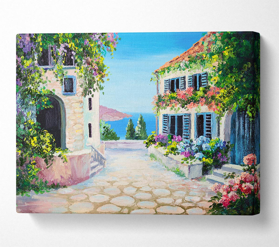  A Canvas Print of Italy By The Sea Canvas Print