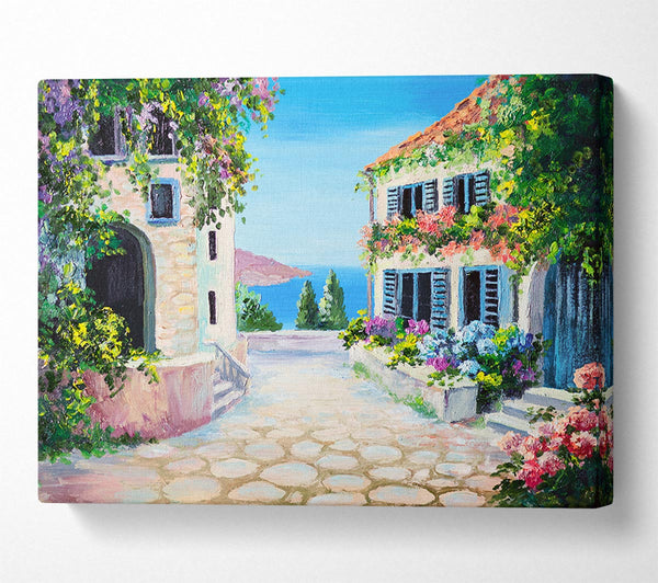  A Canvas Print of Italy By The Sea Canvas Print