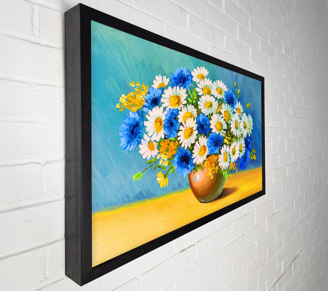  A Canvas Print of The Vase Of Daisies Canvas Print