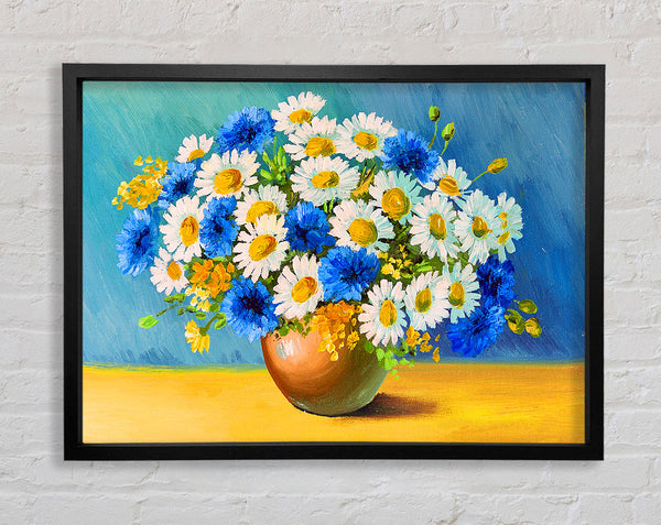 The Vase Of Daisies Framed Print