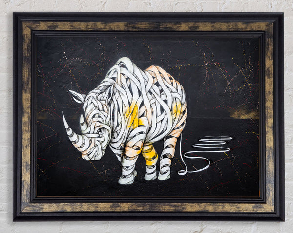 The Mummy Rhino Framed Print