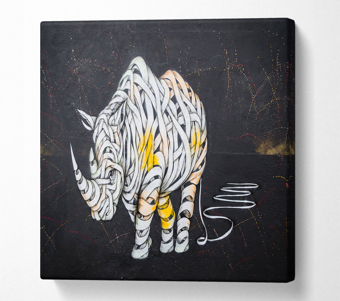  A Canvas Print of The Mummy Rhino Canvas Print