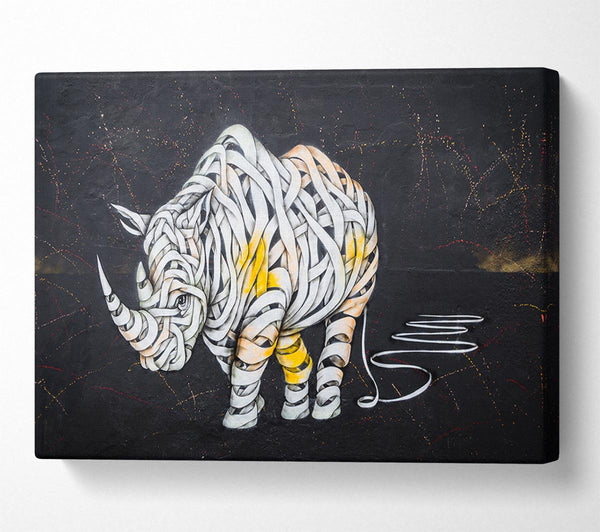 A Canvas Print of The Mummy Rhino Canvas Print