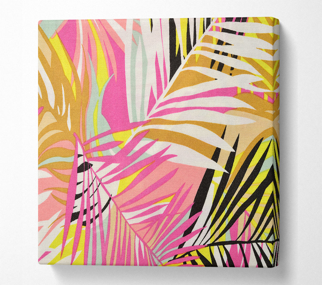  A Canvas Print of Tropical Leaves Canvas Wall Art