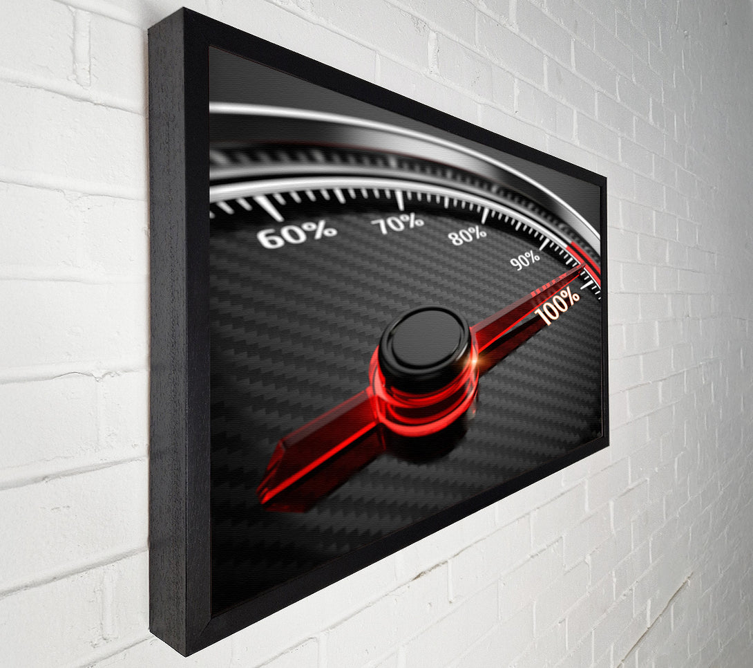  A Canvas Print of Speed One Hundred Percent Canvas Wall Art