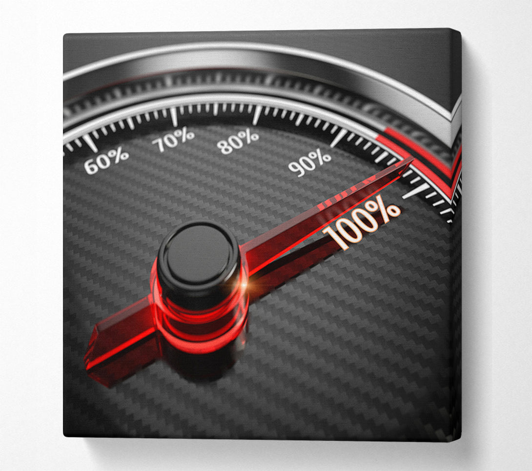  A Canvas Print of Speed One Hundred Percent Canvas Wall Art