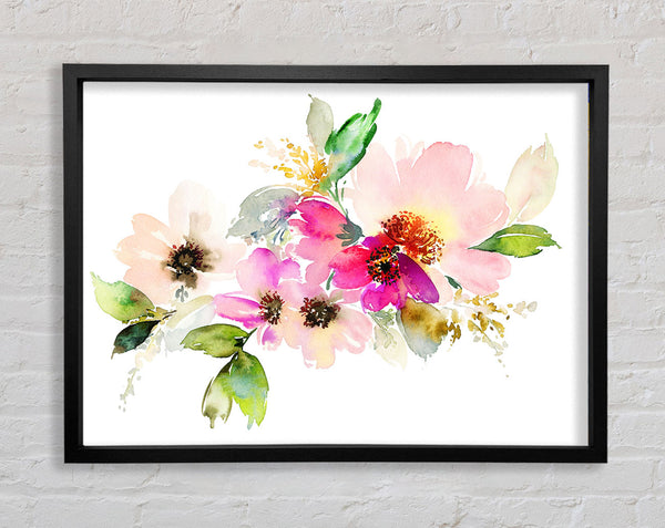 The Watercolour Flower Paint Framed Print