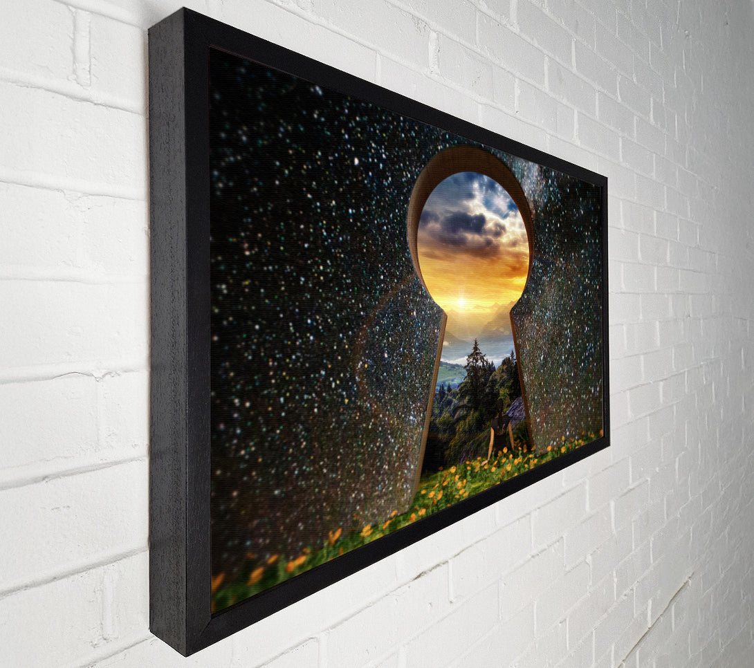  A Canvas Print of Key Hole Universe Canvas Art