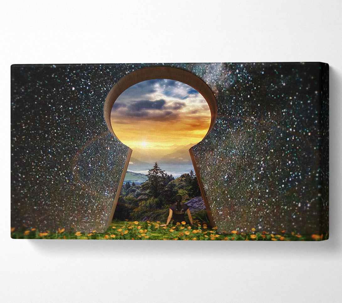  A Canvas Print of Key Hole Universe Canvas Art