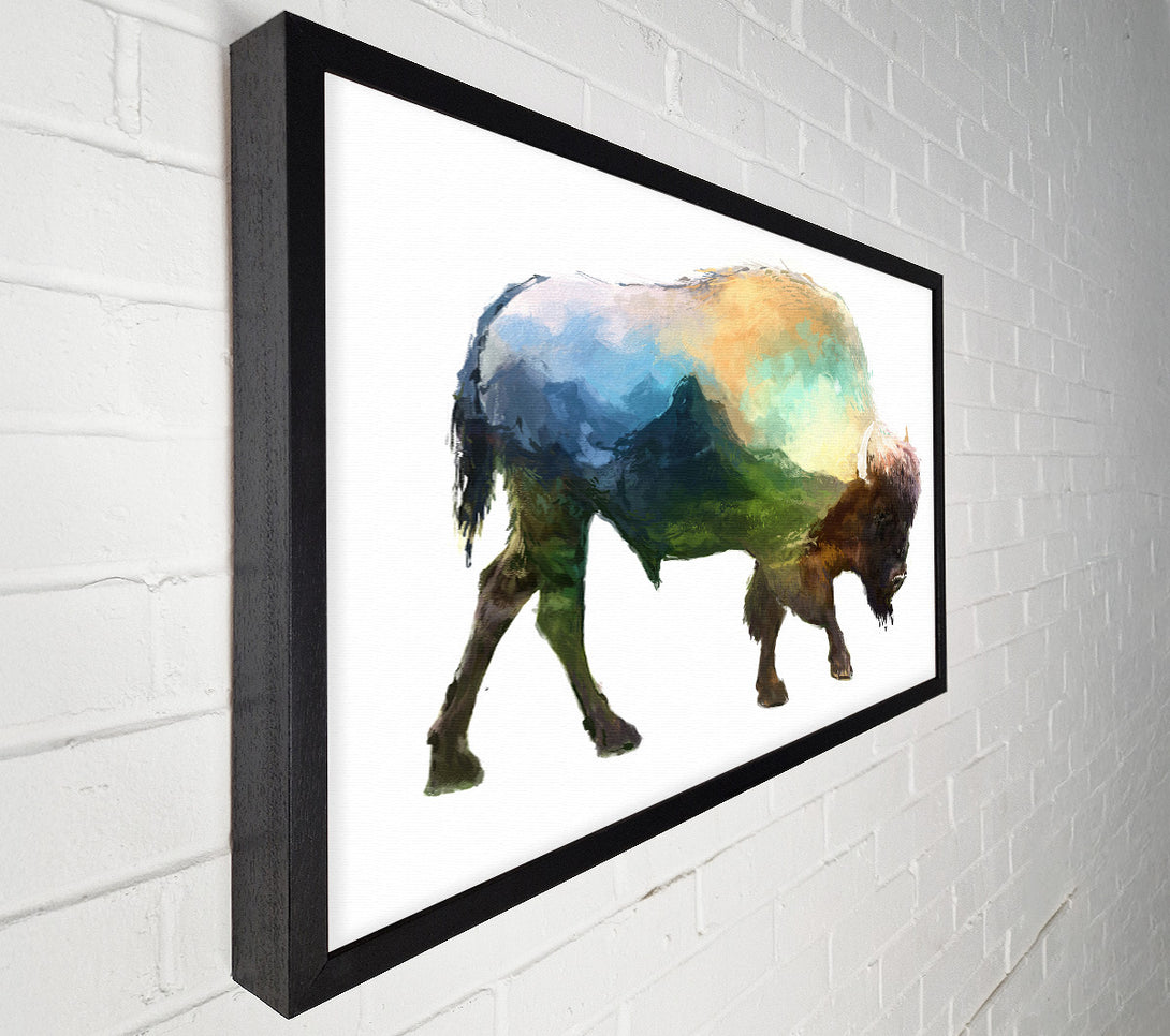  A Canvas Print of The Bison Of The Universe Canvas Print