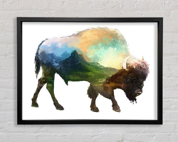 The Bison Of The Universe Framed Print