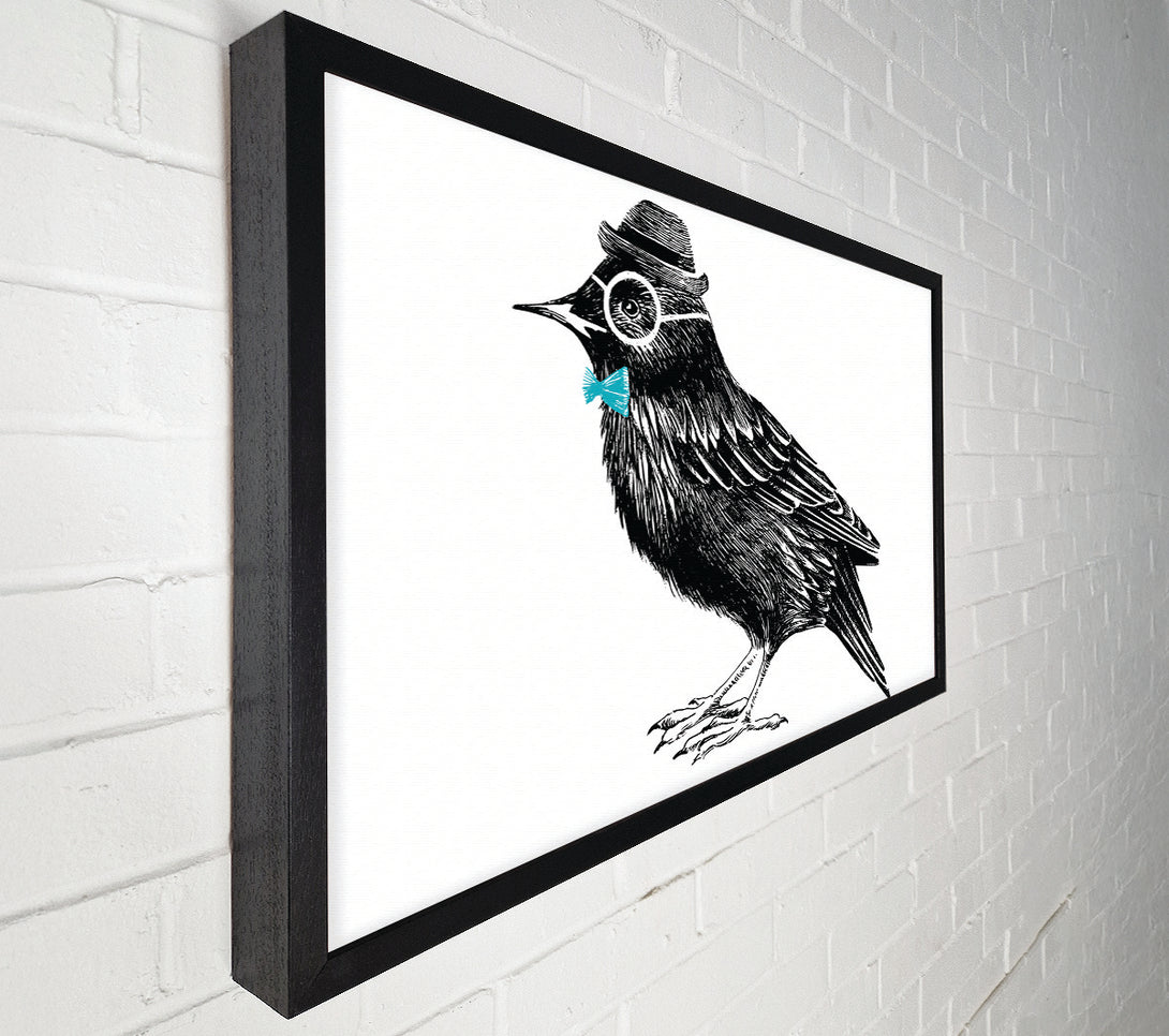  A Canvas Print of Hipster Crow Canvas Art