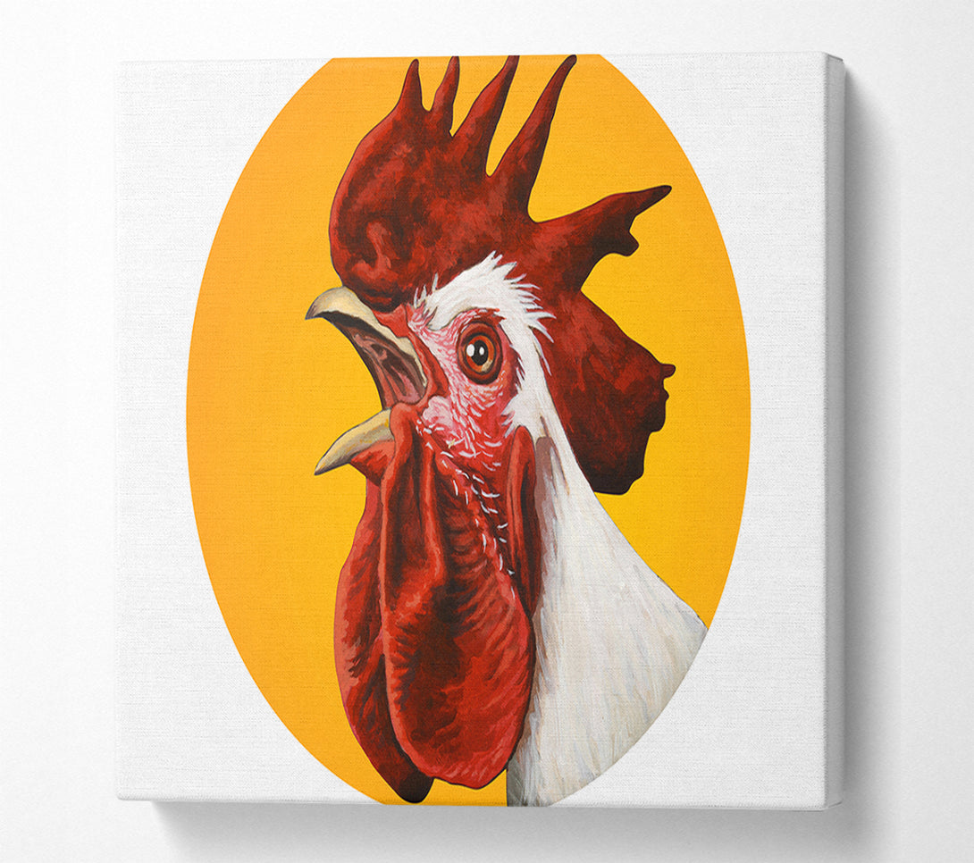 A Canvas Print of The Rooster Crow Canvas Print