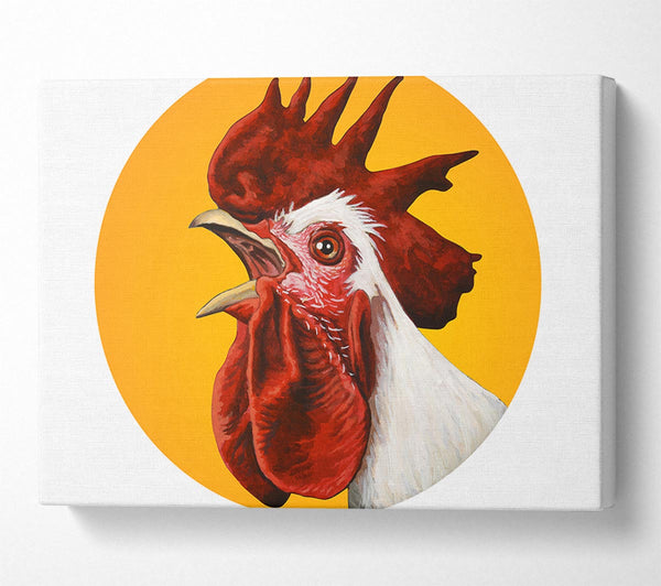  A Canvas Print of The Rooster Crow Canvas Print