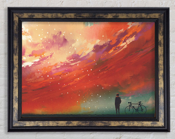 The Peach Universe Framed Print
