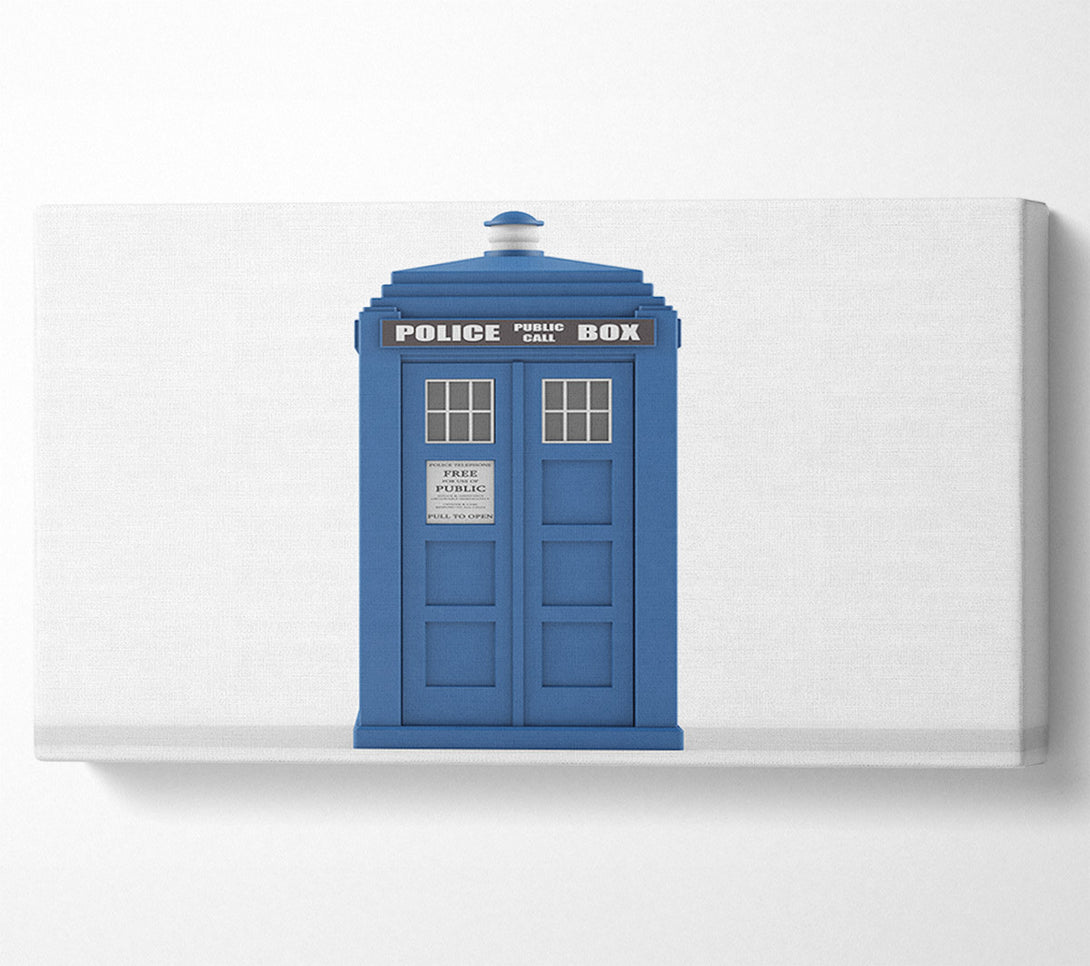  A Canvas Print of The Blue Police Box Canvas Wall Art