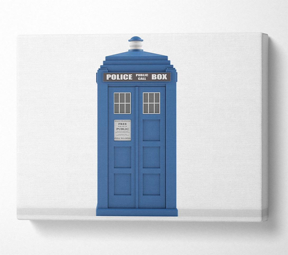 A Canvas Print of The Blue Police Box Canvas Wall Art