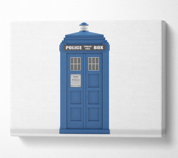  A Canvas Print of The Blue Police Box Canvas Wall Art