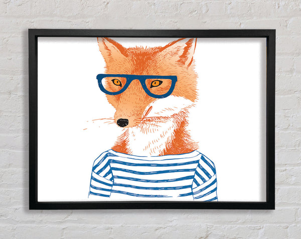 The Nerd Fox Framed Print