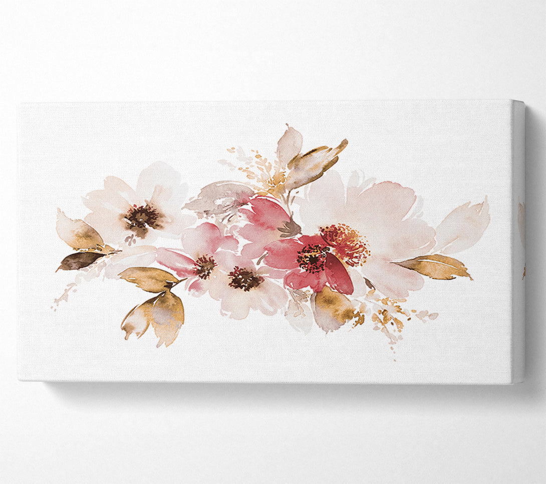  A Canvas Print of Blush Pink Flowers Canvas Print