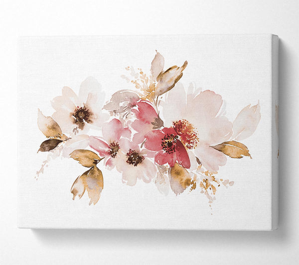  A Canvas Print of Blush Pink Flowers Canvas Print
