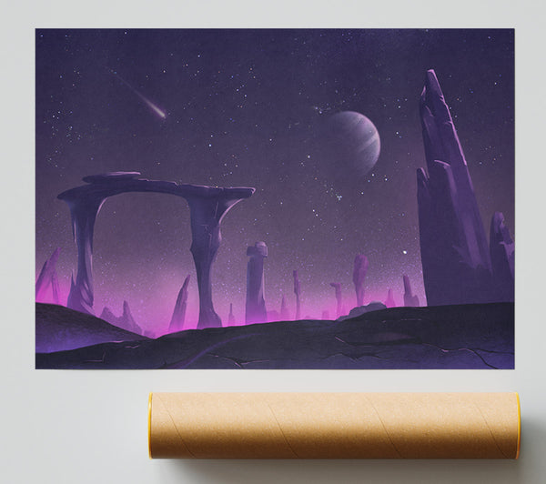 The Purple Planet Print