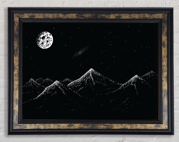 The Dark Side Of The Planet Framed Print