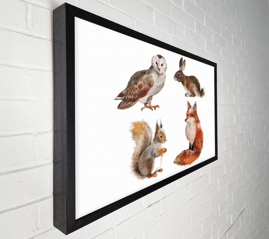  A Canvas Print of Animals Of The Woodland Canvas Art