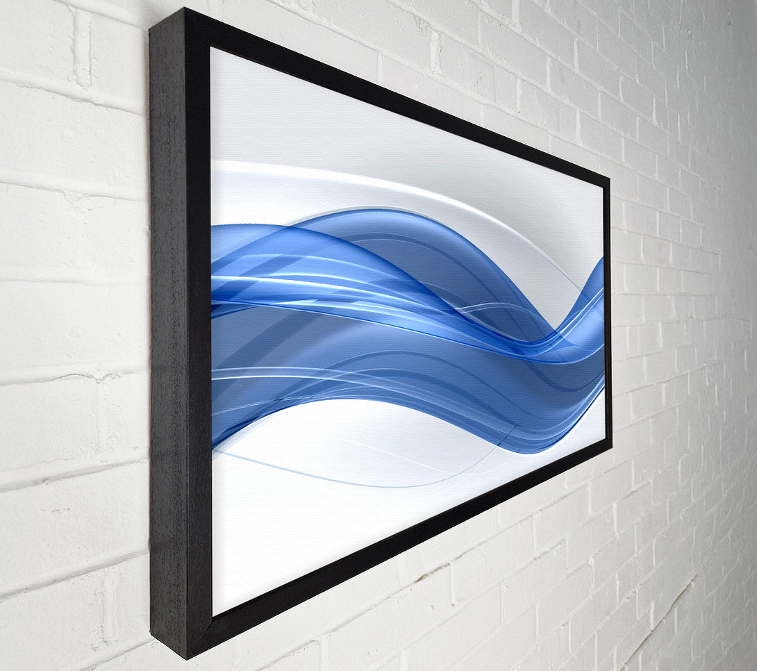  A Canvas Print of The Flow Of Blue Serenity Canvas Print